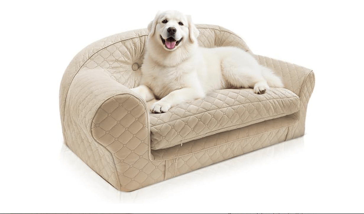 LELEFIDO Dog Sofa Bed, Luxury Pet Couch with Removable Cover,Soft and Comfortable Dog Bed Mat for Small and Medium Dogs or Cats
