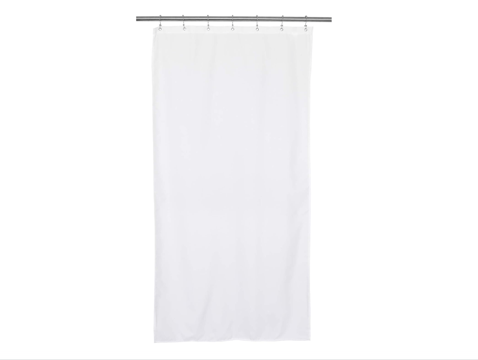 Barossa Design Waterproof Fabric Stall Shower Curtain or Liner 36 inch Wide Half Size Microfiber, Hotel Quality Stand-up Small Narrow Single Shower Curtain,...
