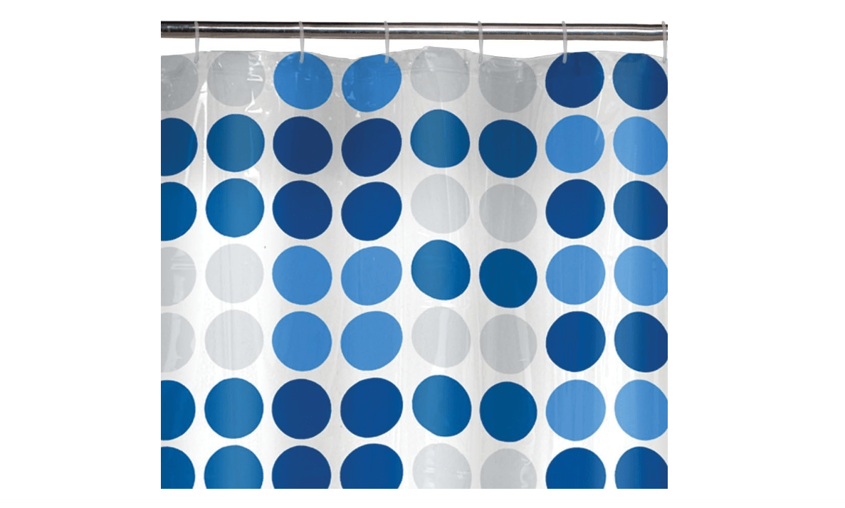 Maytex 13-Piece Trina Dot PEVA Shower Curtain Set
