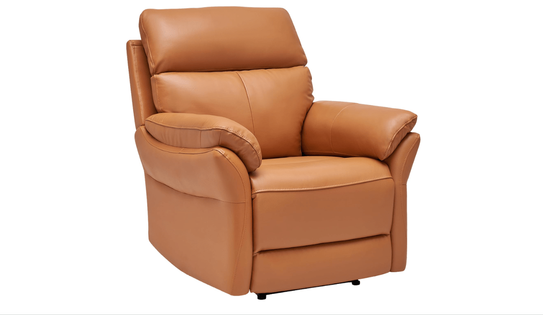 AIRSKY Genuine Leather Recliner Chair, Top Grain Leather, Italian Water-Washing Process, Wall Hugger Recliner Chair, for Living Room, Theater Seating,...