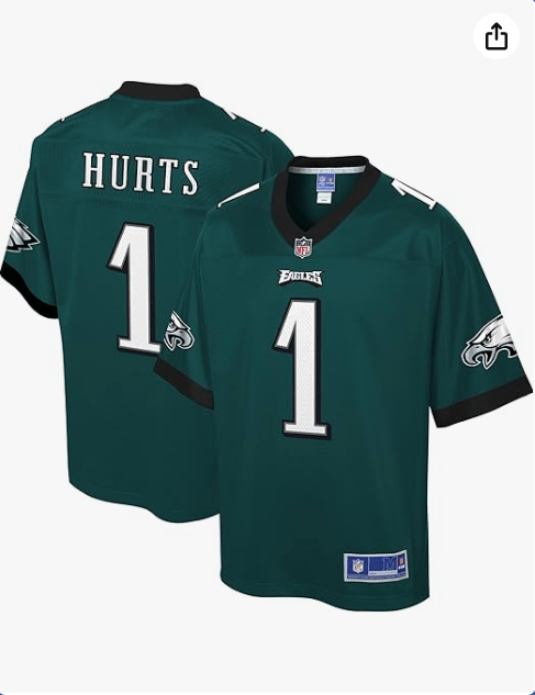 Men's Jalen Hurts Midnight Green Philadelphia Eagles Big & Tall Pro Line Jersey
