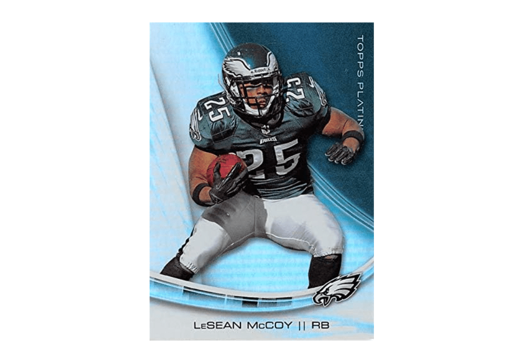 LeSean McCoy Football Card (Philadelphia Eagles) 2013 Topps Platinum Refractor #82
