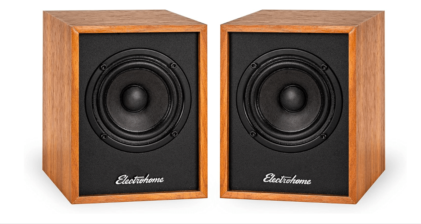 Electrohome Huntley Powered Bookshelf Speakers with Built-in Amplifier and 3" Drivers for Turntable, TV, PC and Wireless Music Streaming Featuring...
