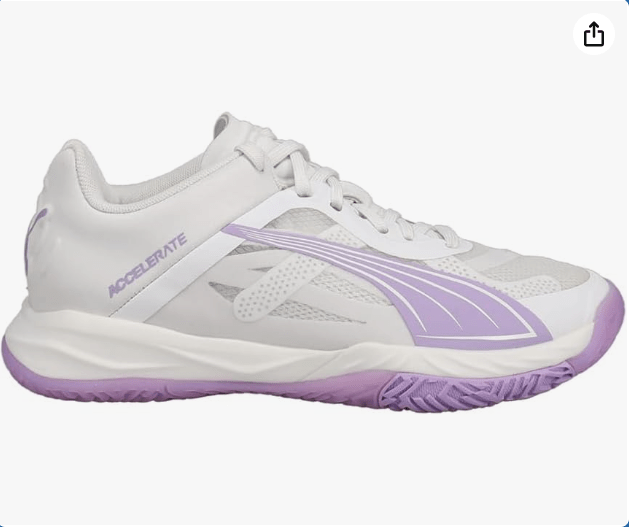 PUMA Womens Accelerate Nitro Sqd Volleyball Volleyball Sneakers Shoes Indoor - White - Size 10.5 M
