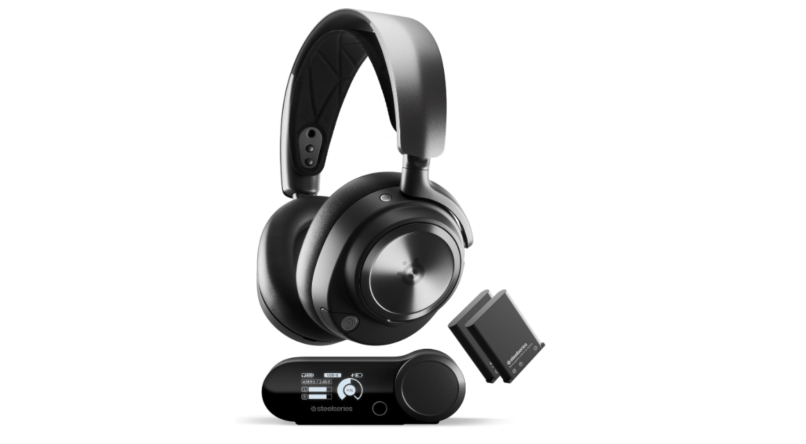 SteelSeries Arctis Nova Pro Wireless Multi-System Gaming Headset - Premium Hi-Fi Drivers - Active Noise Cancellation - Infinity Power System - Stealth... 