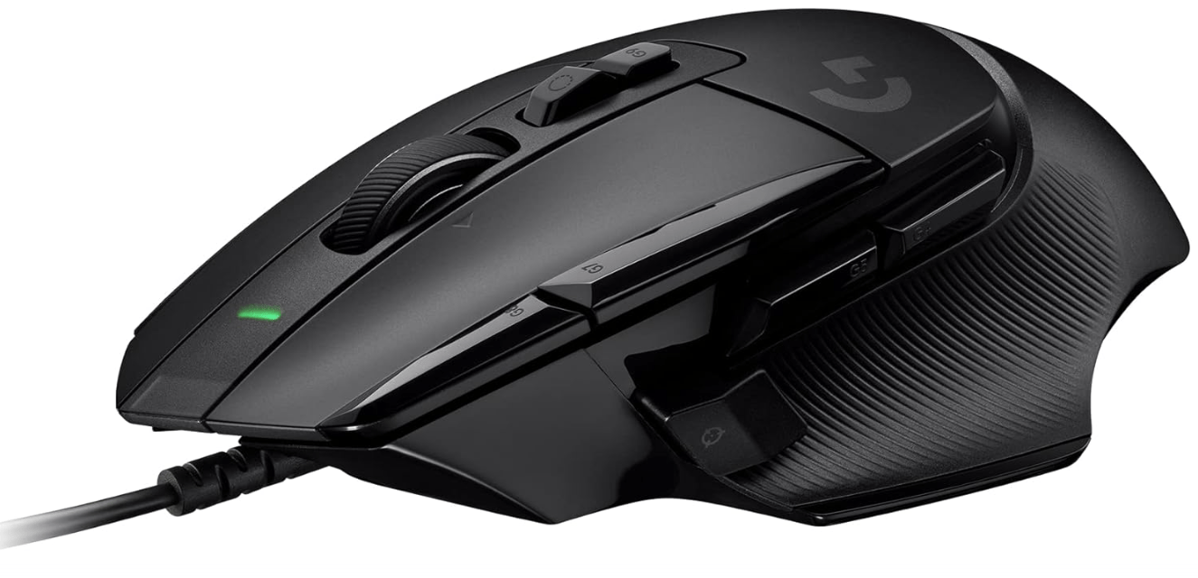 Logitech G502 X Wired Gaming Mouse - LIGHTFORCE hybrid optical-mechanical primary switches, HERO 25K gaming sensor, compatible with PC - macOS/Windows - Black
