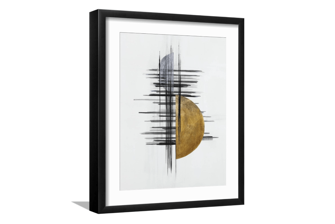 ART.COM Framed Wall Art Prints Motion in Sunrise II by Sydney Edmunds, Room Decor, 12" x 16", Black Frame with White Mat
