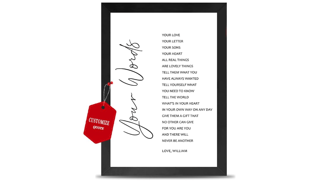 Custom Quotes Canvas Wall Art Prints, Personalised Text Poster, Create Your Own Custom Quotes Signs for Home Inspirational & Motivational Sayings on...
