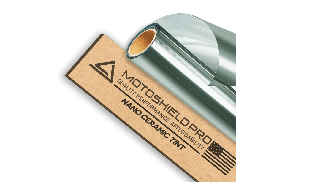 MotoShield Pro 70% VLT Nano Ceramic Window Tint for Car 36” in x 10’ ft 2PLY Roll High Heat Rejection & Glare Reduction Auto Tint Privacy Film, Rejects...
