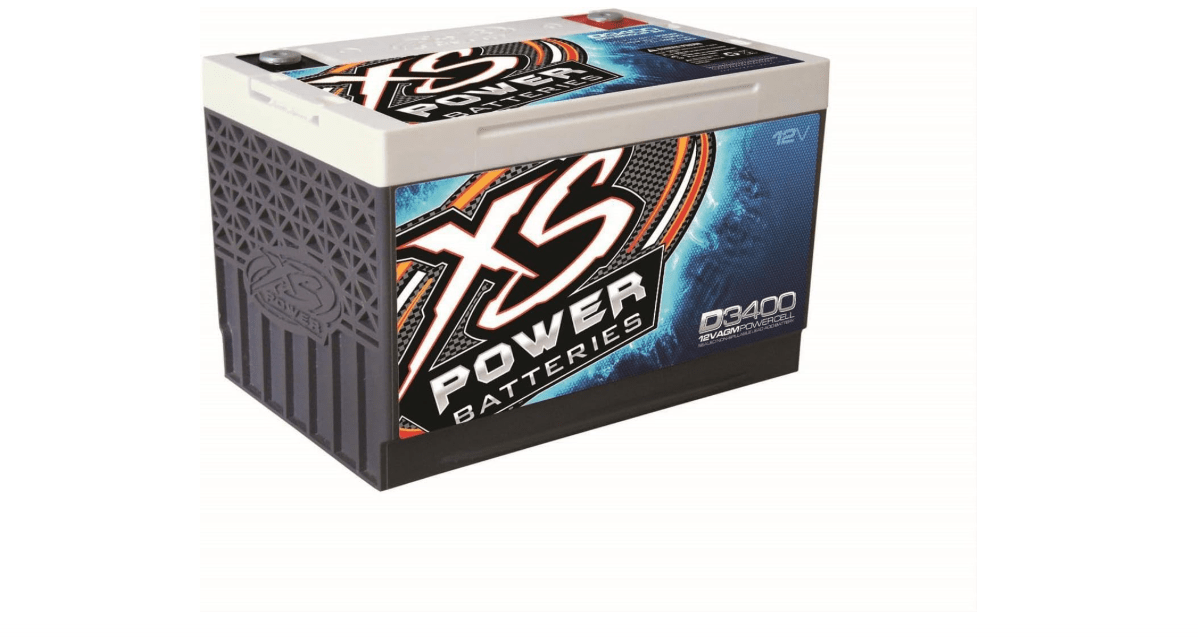 XS Power D3400 3300 Amp AGM Battery with M6 Terminal Hardware - 12 Volt 80Ah 1150CA Deep Cycle AGM Powercell for Winch, Car Audio Systems - 49.97 lbs,... 