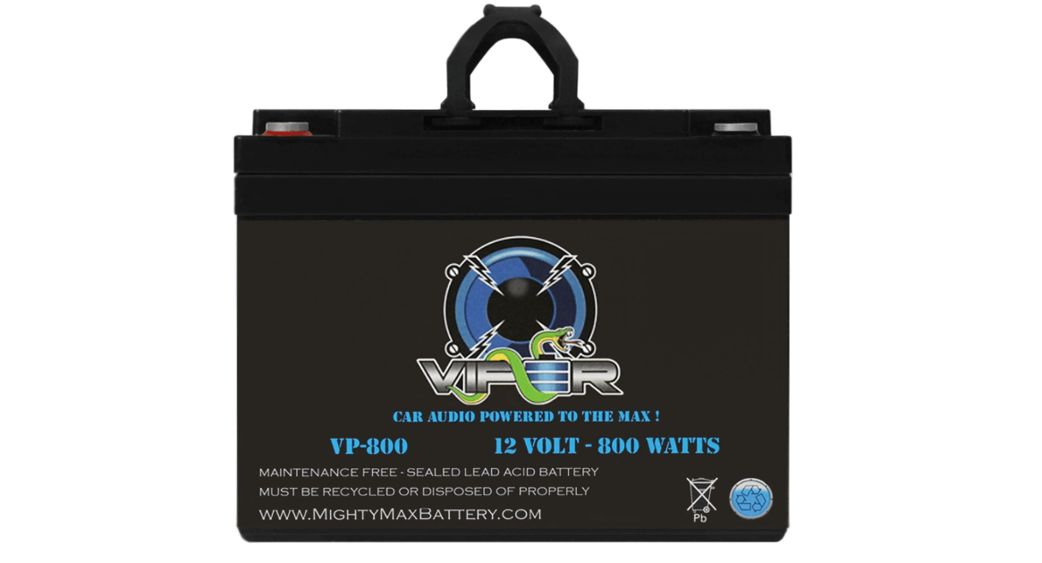 Mighty Max Battery Viper VP-800-12 Volt 35 AH, Internal (INT) Terminal, 800 Watt Car Audio High Current Power Cell Battery
