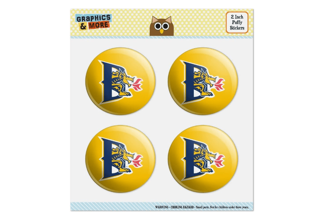 Drexel University Secondary Logo Puffy Bubble Dome Scrapbooking Crafting Sticker Set 