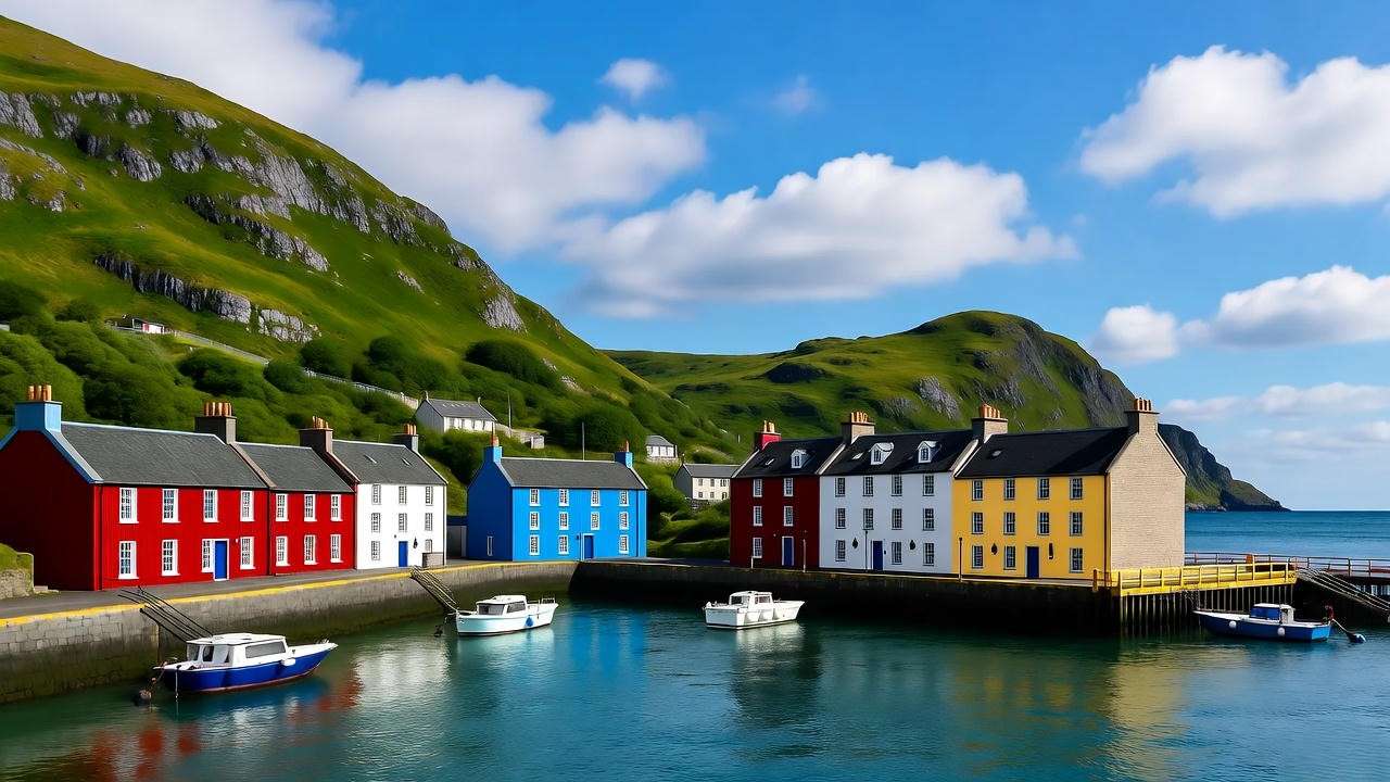 Plockton Scotland harbor with colorful houses inspiring Lochdubh