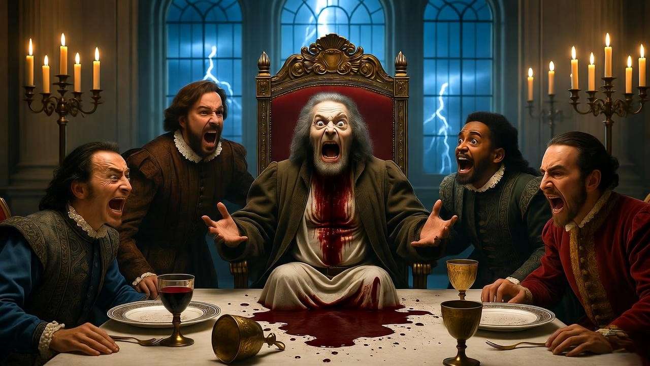 Macbeth banquet ghost hallucination lords horror Act 3 scene 4