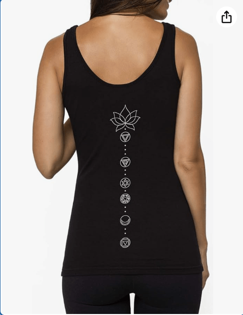 Organic Cotton Yoga Workout Tank Top Moon Phases Shirts Tops Tees Tanks for Women