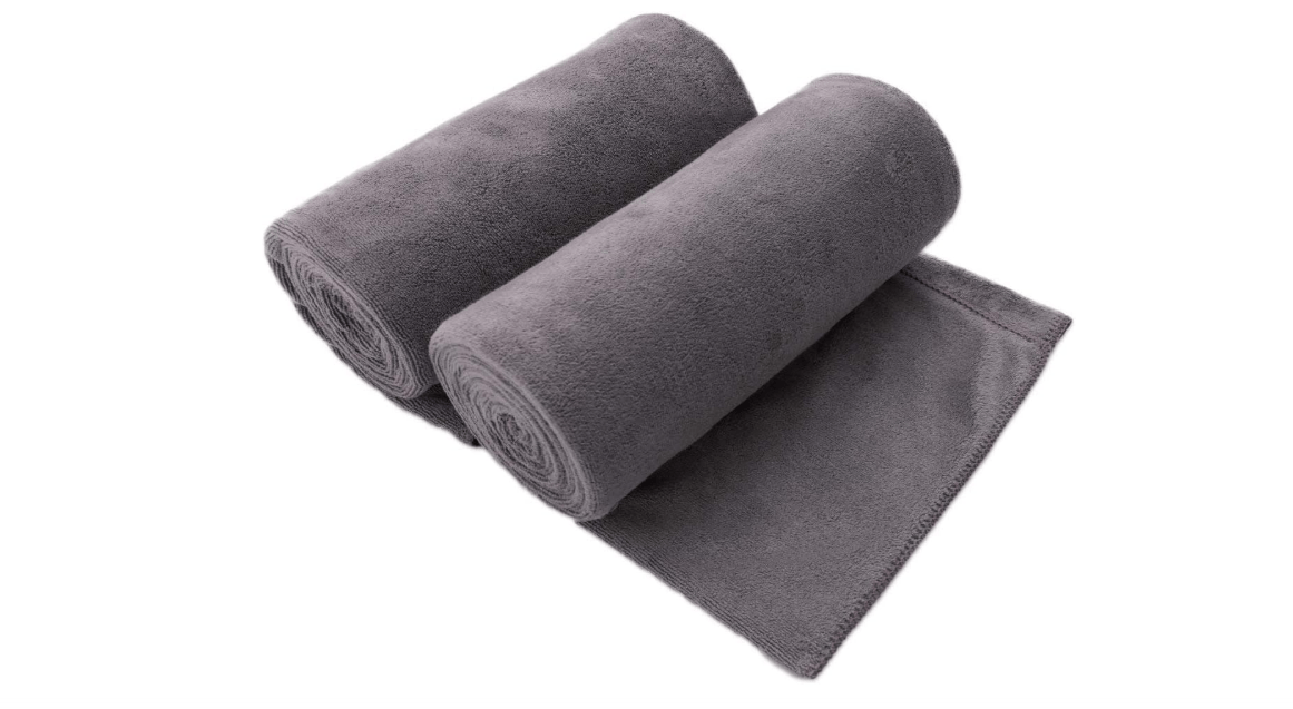 JML Microfiber Bath Towel 2 Pack(30" x 60"), Oversized Thick Towels, Soft, Super Absorbent and Fast Drying, No Fading Multipurpose Use for Sports,...
