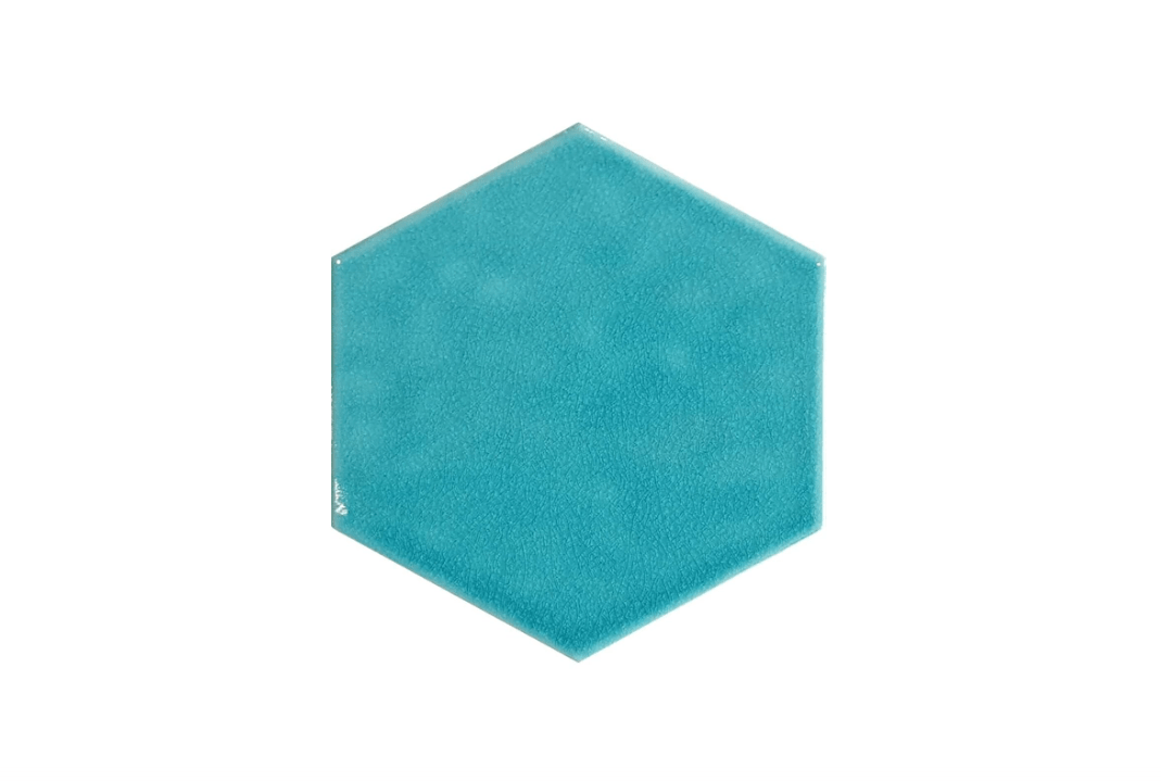 4x Ceramic Hexagon Wall Tile, Turkish Ceramic Tile, Decorative Relief Tiles, Backsplash tile, Mug Holder, Iznik Ceramic, Ottoman Style Decor 