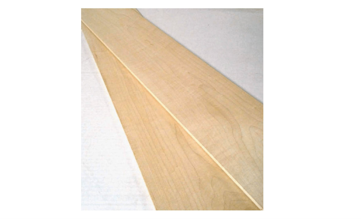 Pack of 2 Hard Maple 1/4" Thick, Up to 7" Wide, 24" Long. You Choose Width. Thin Solid Wood Lumber Made by Wood-Hawk (1/4 x 3 x 24)
