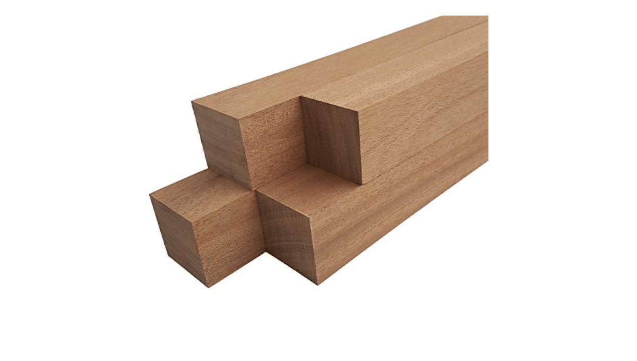 Barrington Hardwoods Mahogany Lumber Square Turning Blanks (4pc) (2" x 2" x 12")
