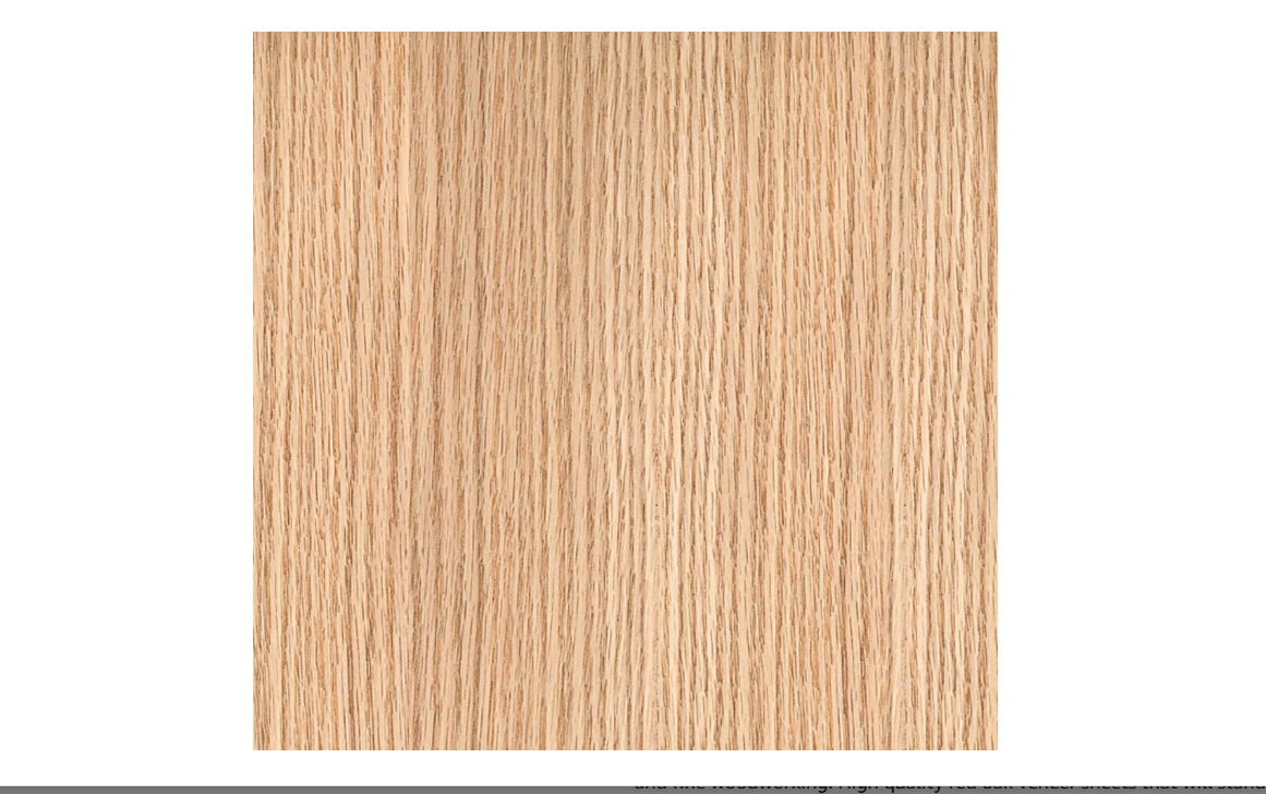 Edge Supply Red Oak Wood Veneer Sheet, 24' x 96', 10 mil Paper Back, A Grade, Easy Apply with Contact Adhesive
