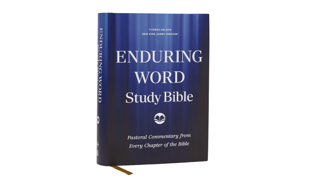 Enduring Word Study Bible: Pastoral Commentary from Every Chapter of the Bible (NKJV, Hardcover, Red Letter, Comfort Print)