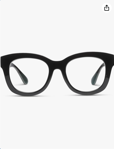 Peepers by PeeperSpecs womens Center Stage Progressive Square Oversized Blue Light Blocking Progressive Reading Glasses
