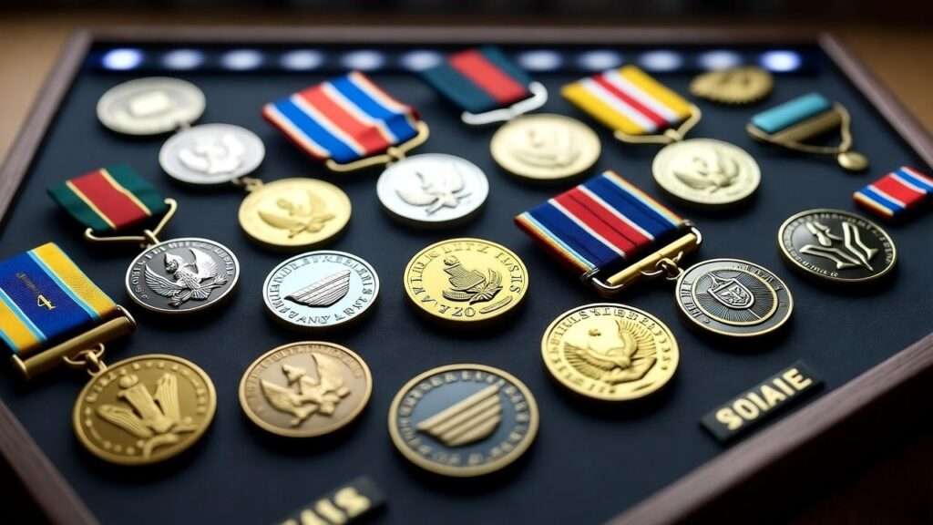 military coin display case