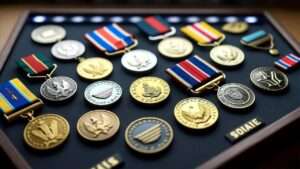 military coin display case
