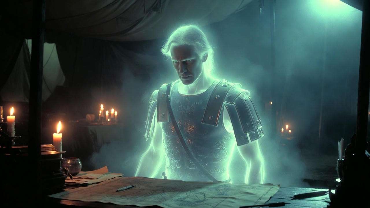 Caesar’s ghost visits Brutus in Julius Caesar play: supernatural fate and free will