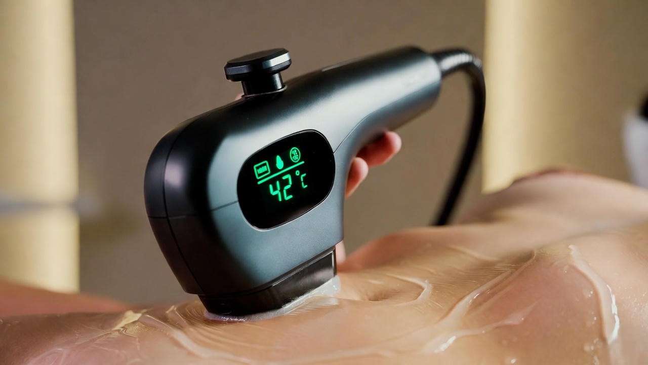 venus legacy treatment in progress with real-time thermal feedback at 42 degrees