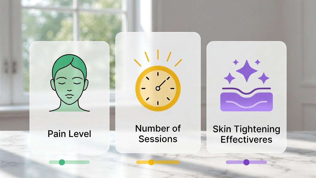 venus legacy vs coolsculpting vs ultherapy comparison chart for skin tightening and fat reduction