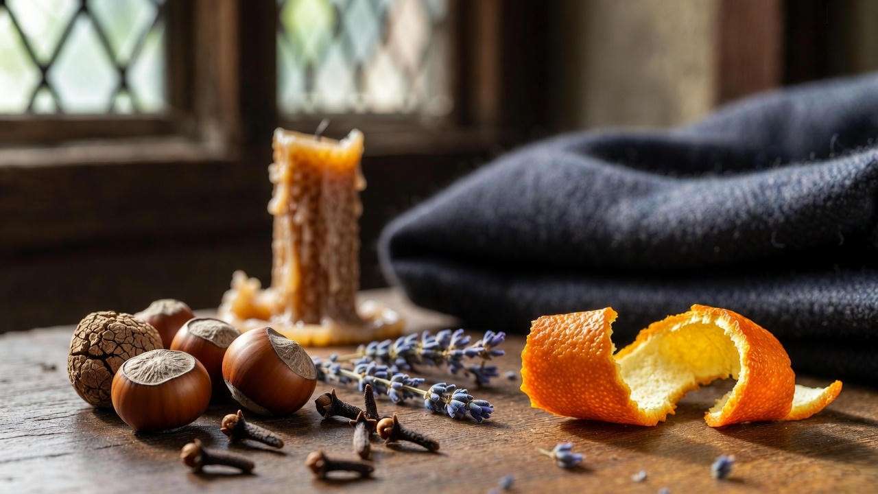 Elizabethan scent profile elements used in original Globe Theatre performances