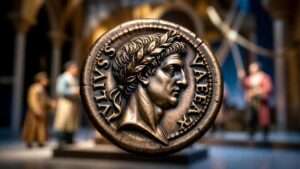 julius caesar roman coin