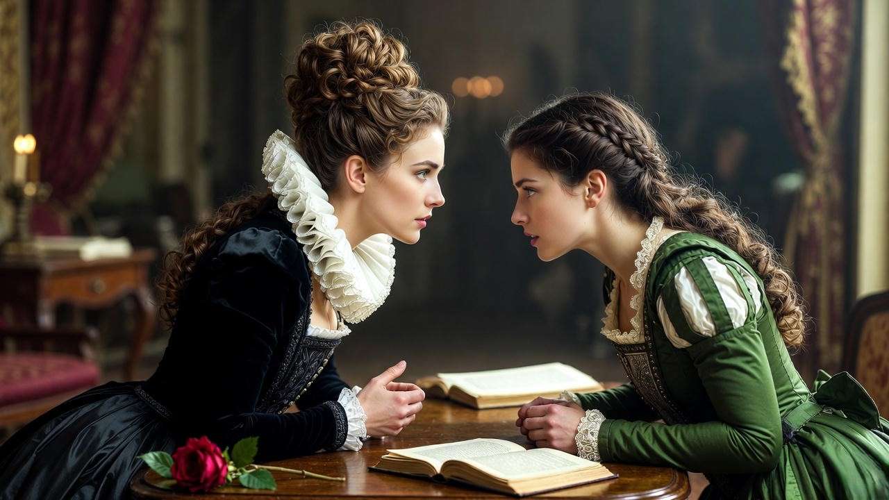 Olivia and Viola in verbal duel – Twelfth Night’s battle of wits captured