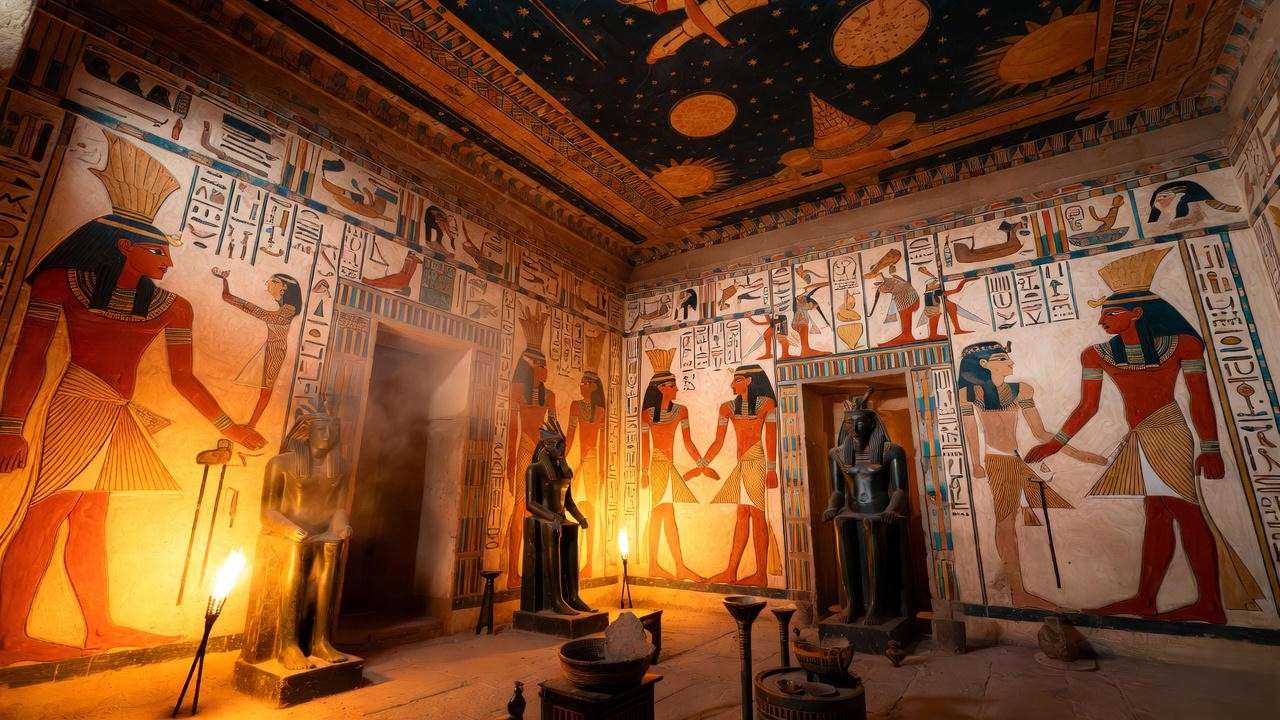 Cleopatra depicted as Isis in the Temple of Dendera, showcasing her adoption of Egyptian divine kingship