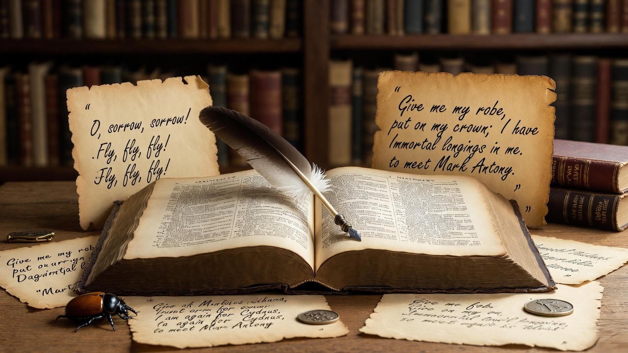 Study guide resources for Antony and Cleopatra Shakespeare analysis and exam prep