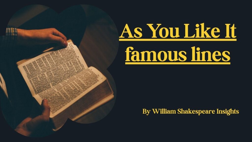 As You Like It famous lines