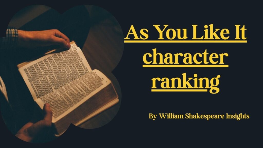 As You Like It character ranking