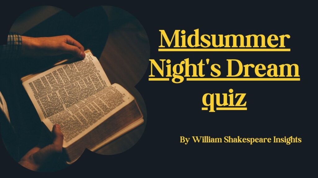 Midsummer Night's Dream quiz