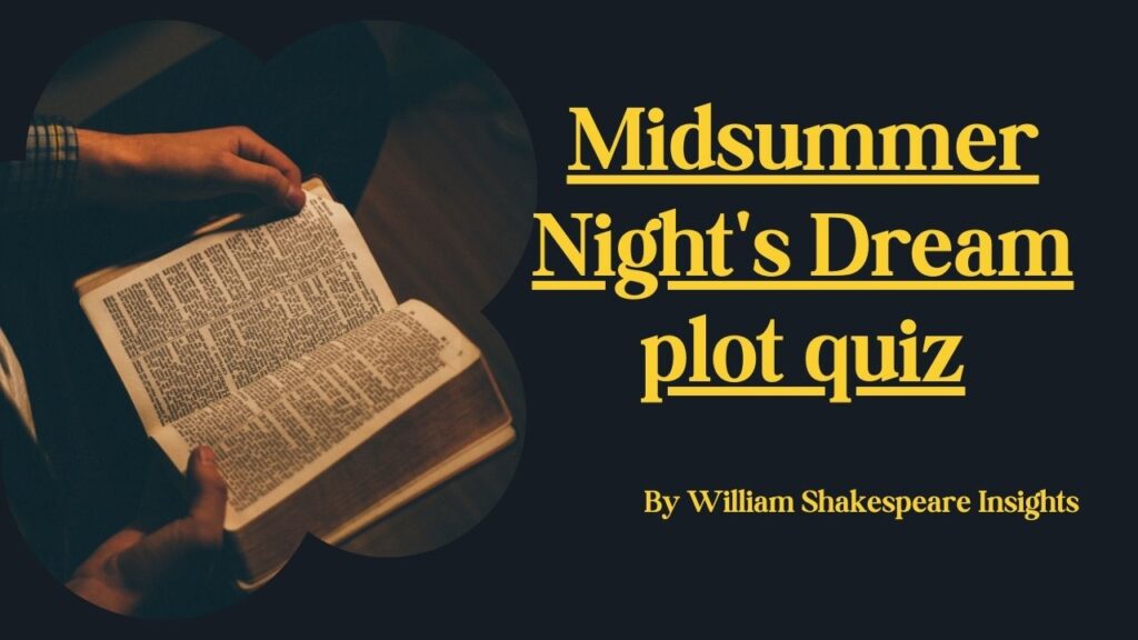 Midsummer Night's Dream plot quiz
