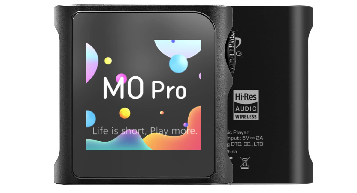 SHANLING M0 Pro MP3 Player 2in1 Headphone DAC Amp Bluetooth App Control, 1.7 * 1.7inch Mini Digital Audio Player HD Touch Screen, Support to 2TB, USB Type-C...
