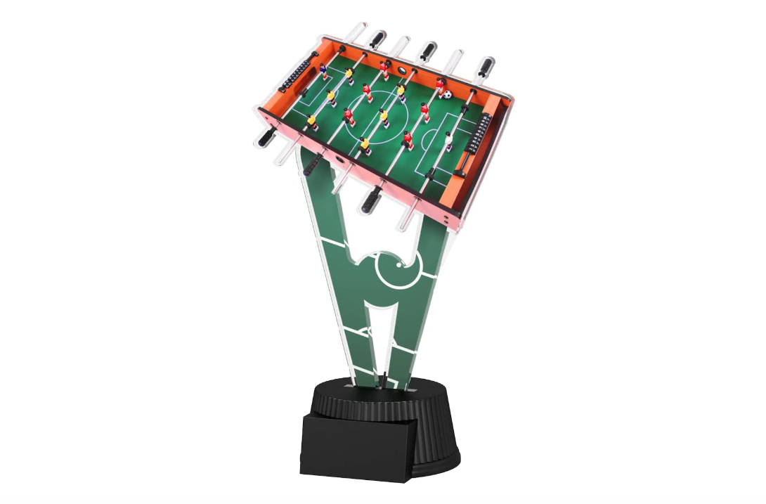Trophy Monster Foosball Full Color Printed 1/8" Thick Acrylic Stunning Trophy Award 7 Sizes