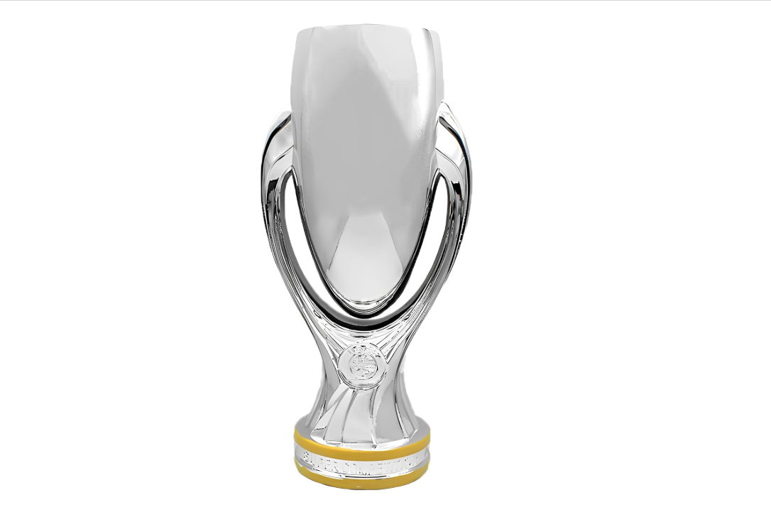 HESHS European Football Super Cup Trophy, Soccer Club Championship Trophy Collection Fans Desktop Home Decoration Display Ornaments Souvenirs,32cm/12.5in
