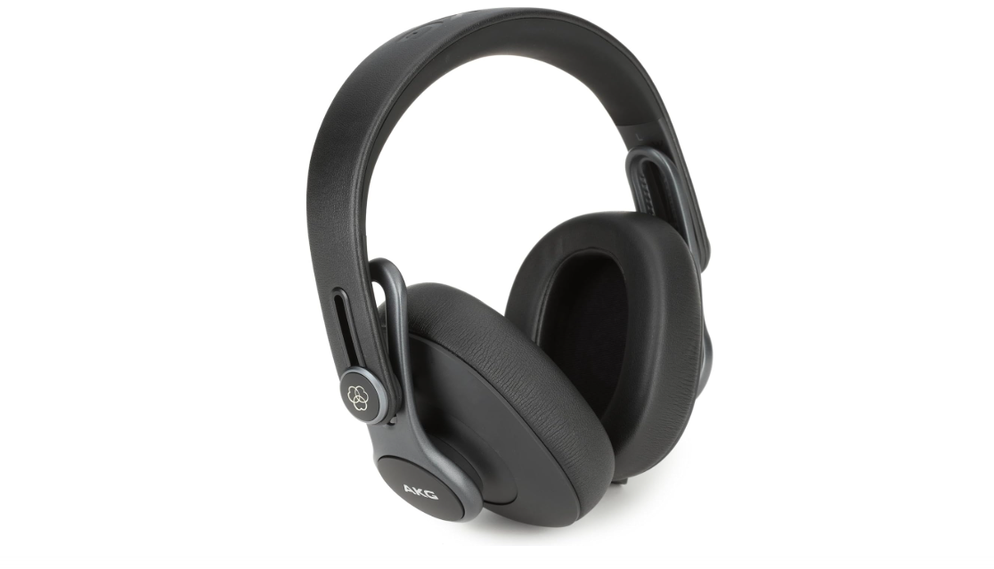 AKG Pro Audio K371 Wired Over-Ear, Closed-Back, Foldable Professional Recording Studio Headphones, Studio Monitor Mixing, Podcast, DJ Stereo Headsets, Black 