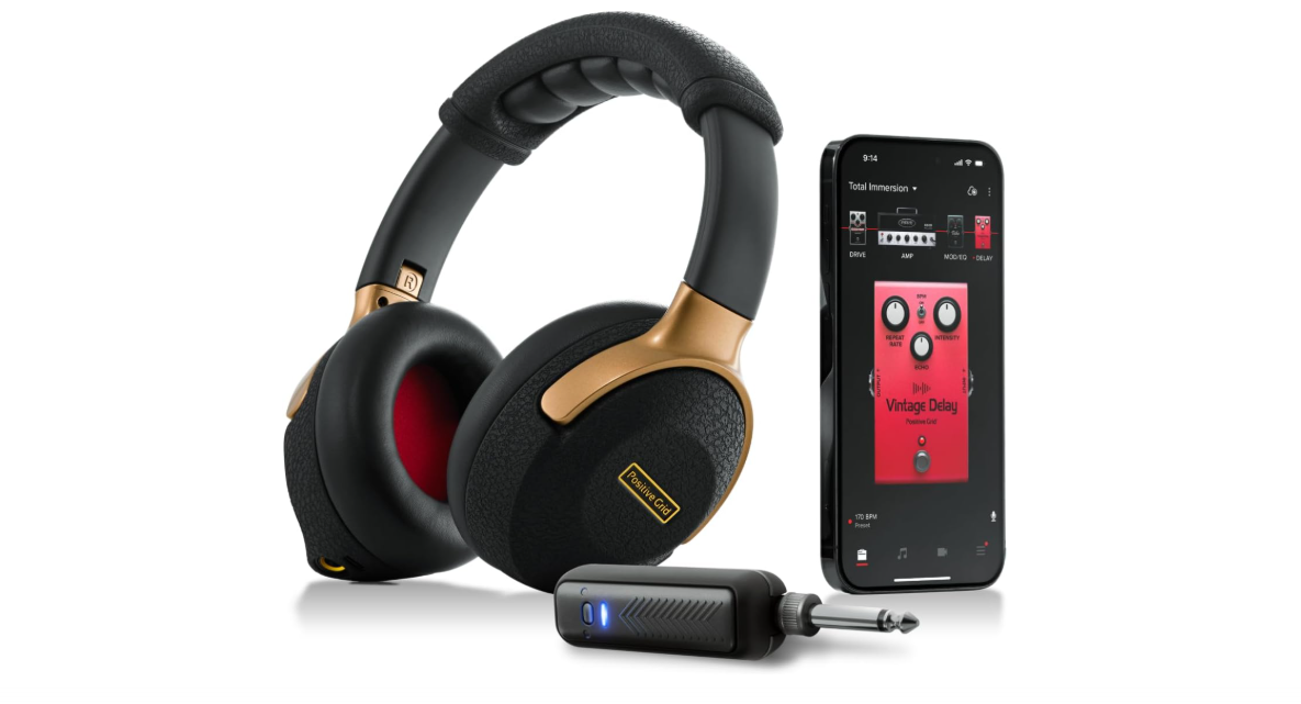 Positive Grid Spark NEO Wireless Guitar Headphone Amp & AI-Powered Guitar Rig with Custom Audio Drivers, Noise-Isolation, Bluetooth Streaming &... 