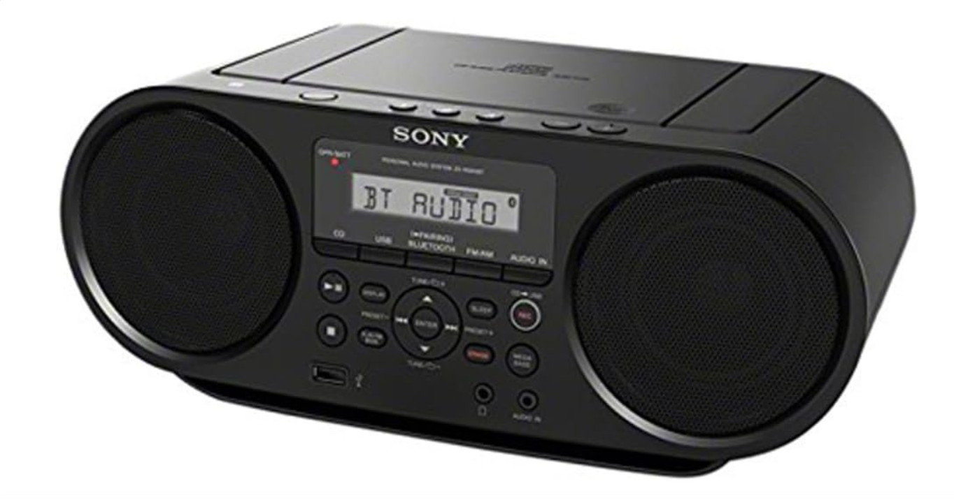 Sony ZSRS60BT CD Boombox with Bluetooth and NFC (Black)
