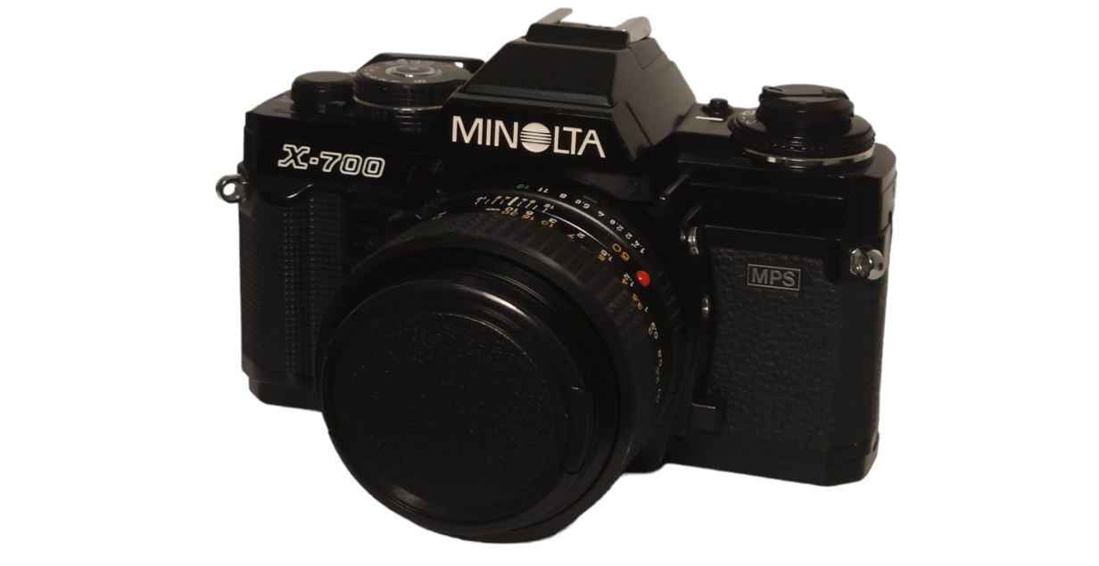 Minolta X-700 35mm Film SLR with Minolta MD 50mm 1:2 Manual Focus Lens