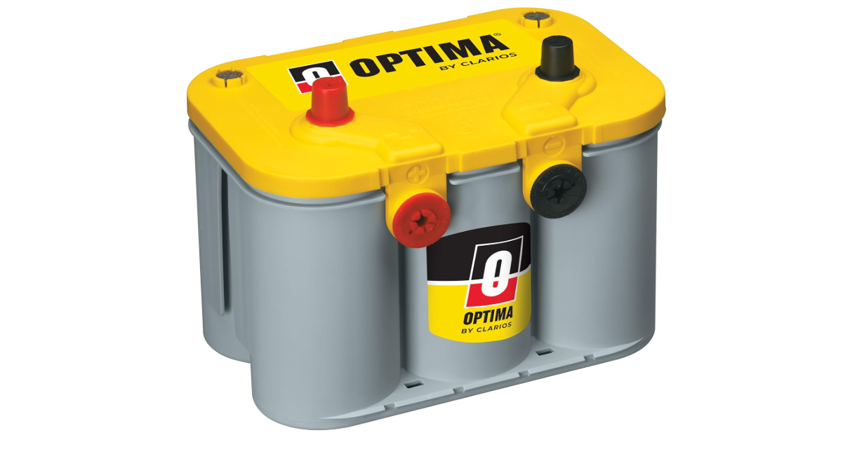 OPTIMA Batteries High Performance D34/78 YellowTop Dual Purpose Sealed AGM Car, Truck and SUV Battery, 750 CCA, Dual Terminal, Maintenance Free, Versitile... 