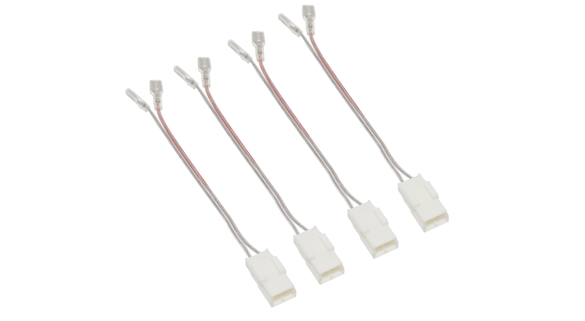 RED WOLF Door Speaker Wiring Harness Compatible with 2003-2019 Jeep Wrangler JK, Chrysler, Dodge Vehicles Car Harness Plug for Aftermarket Front Rear Door... 