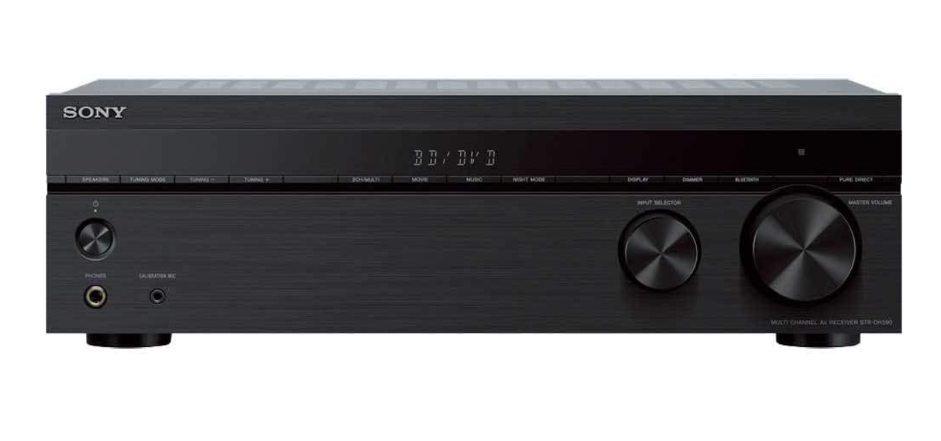 Sony STRDH590 5.2 Channel Surround Sound Home Theater Receiver: 4K HDR AV Receiver with Bluetooth,Black 